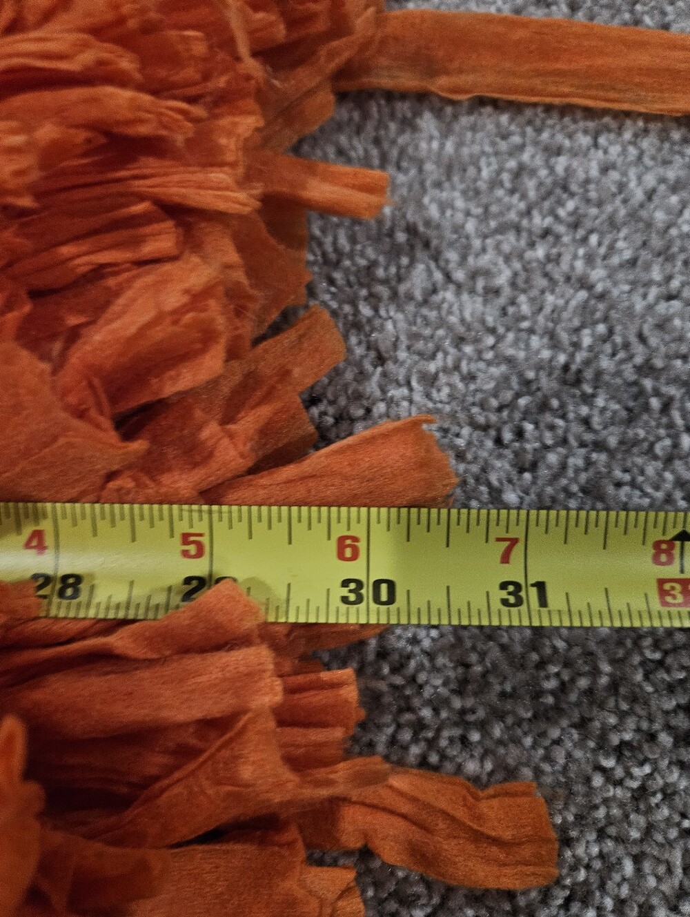 Orange Shaggy Rug - Picture 4 of 5